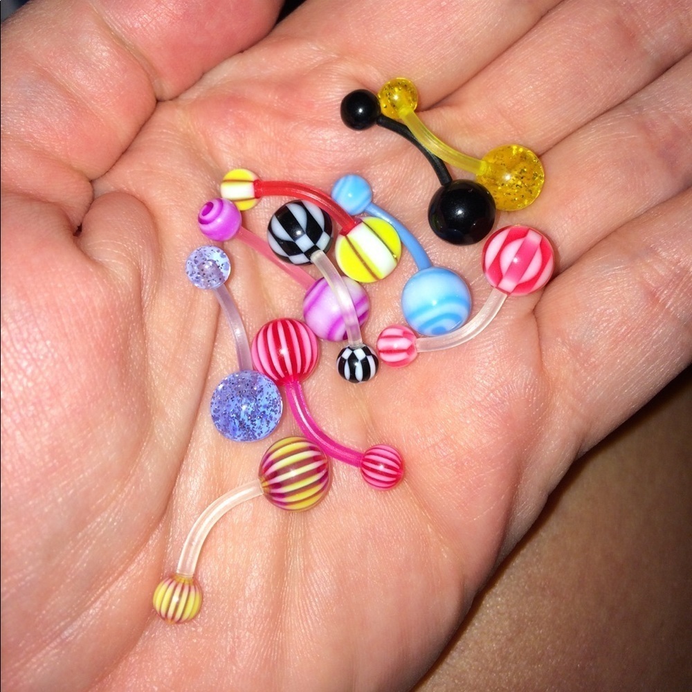 New without tags belly rings